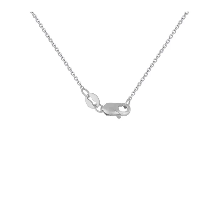14k White Gold Diamond Studded Circle Pendant with Cutout 13 cttw MayaMila Necklaces