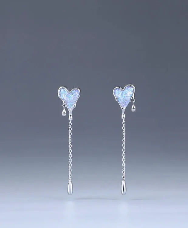 Icy Aqua Heart Sorasol Necklaces