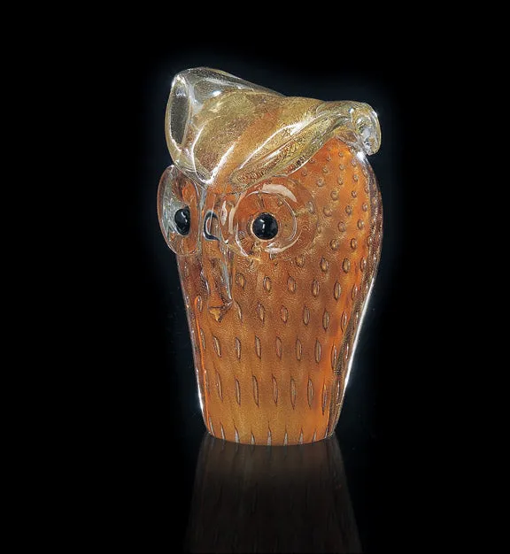 Arte di Murano Owl with bubbles Large Necklaces