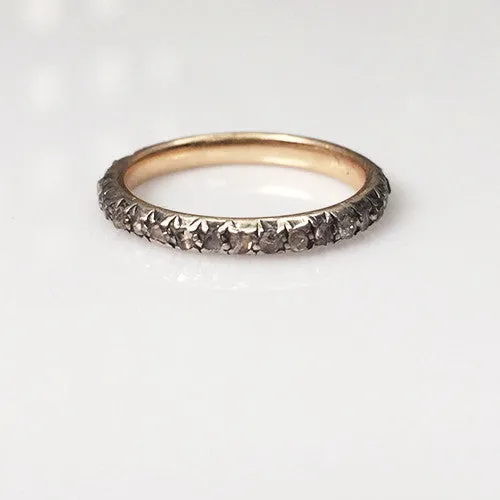 Bell Bird Antiques Rings Georgian Rose Cut Diamond Eternity Band