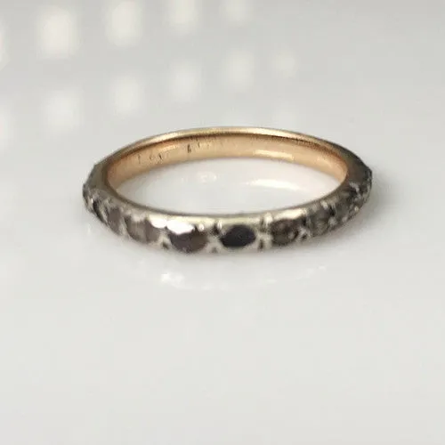 Bell Bird Antiques Rings Georgian Rose Cut Diamond Eternity Band