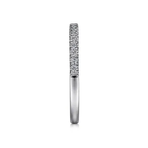 GABRIEL CO Rings Montreal 14K White Gold Shared Prong Diamond Wedding Band 023 ct GABRIEL CO Rings Montreal 14K White Gold Shared Prong Diamond Wedding Band 023 ct
