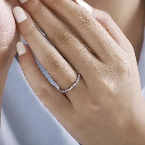 GABRIEL CO Rings Montreal 14K White Gold Shared Prong Diamond Wedding Band 023 ct GABRIEL CO Rings Montreal 14K White Gold Shared Prong Diamond Wedding Band 023 ct