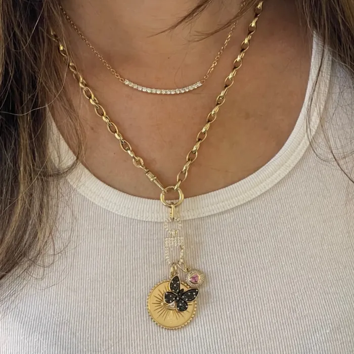 Necklaces NicoleHD Jewelry Marquise Link Double Chain Necklace