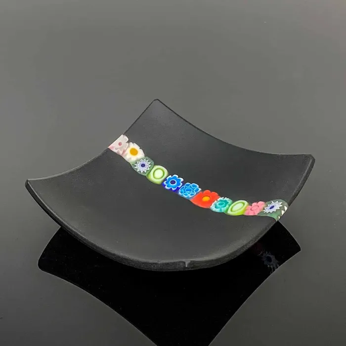 Ragazzi C Squared tray with murrinas Necklaces