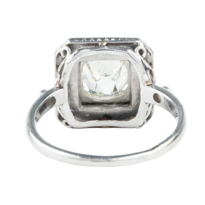 Rings Bell Bird Antiques Art Deco Target Onyx and Diamond Ring