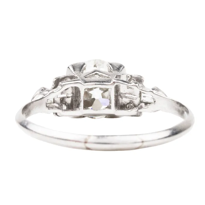 Rings Bell Bird Antiques Edwardian Era Old Mine Cut Diamond Ring