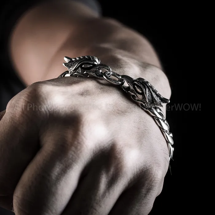 silverwow Bracelets Eagle Head Bracelet 925 Solid Sterling Silver