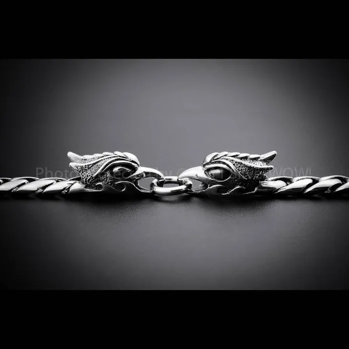 silverwow Bracelets Eagle Head Bracelet 925 Solid Sterling Silver