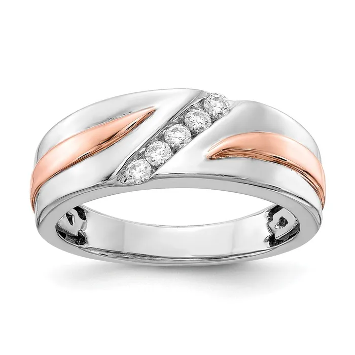 020ct CZ Solid Real 14k White Rose Gold Wedding Band Ring Goldia Rings 020ct CZ Solid Real 14k White Rose Gold Wedding Band Ring Goldia Rings