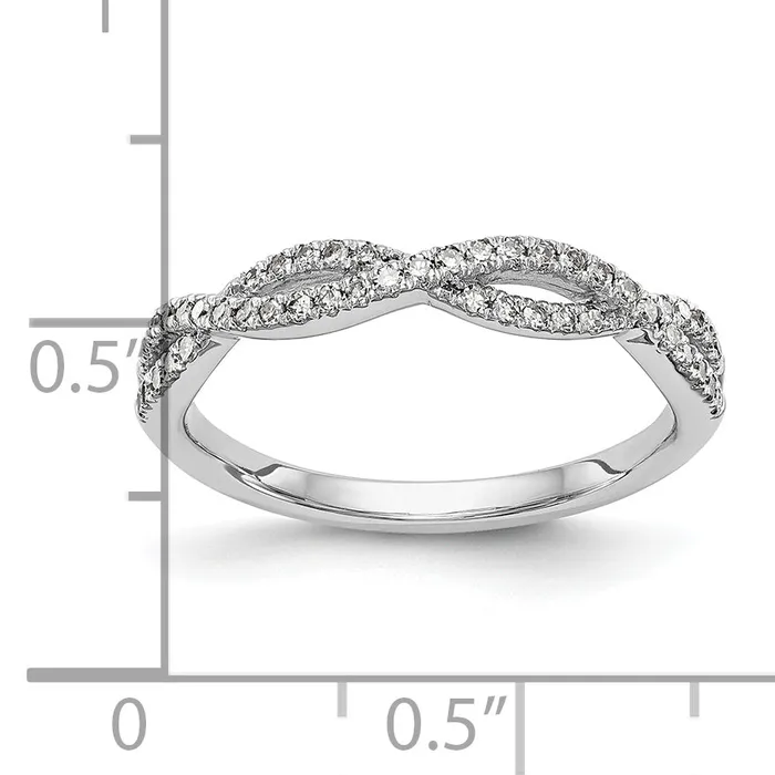 023ct CZ Solid Real 14k White Gold Wedding Wedding Band Ring Goldia Rings