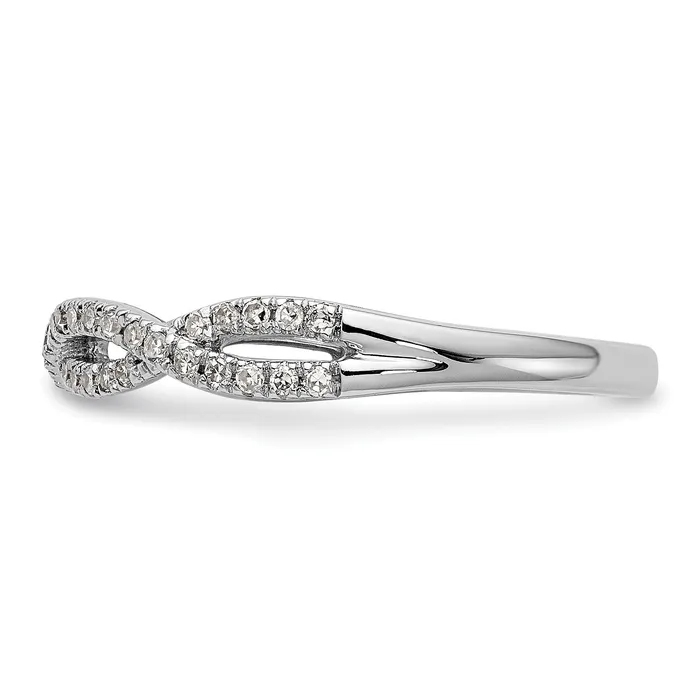 023ct CZ Solid Real 14k White Gold Wedding Wedding Band Ring Goldia Rings