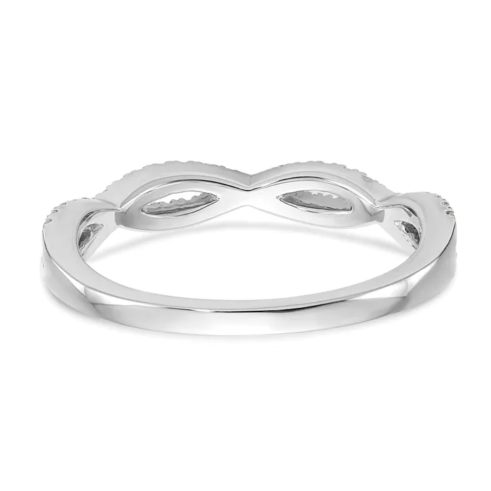 023ct CZ Solid Real 14k White Gold Wedding Wedding Band Ring Goldia Rings