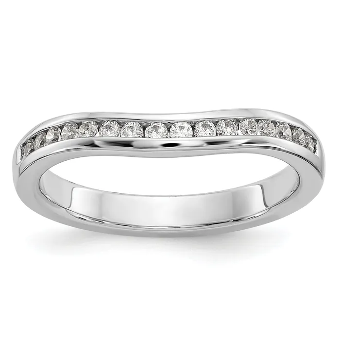 024ct CZ Solid Real 14k White Gold Wedding Wedding Band Ring Goldia Rings 024ct CZ Solid Real 14k White Gold Wedding Wedding Band Ring Goldia Rings
