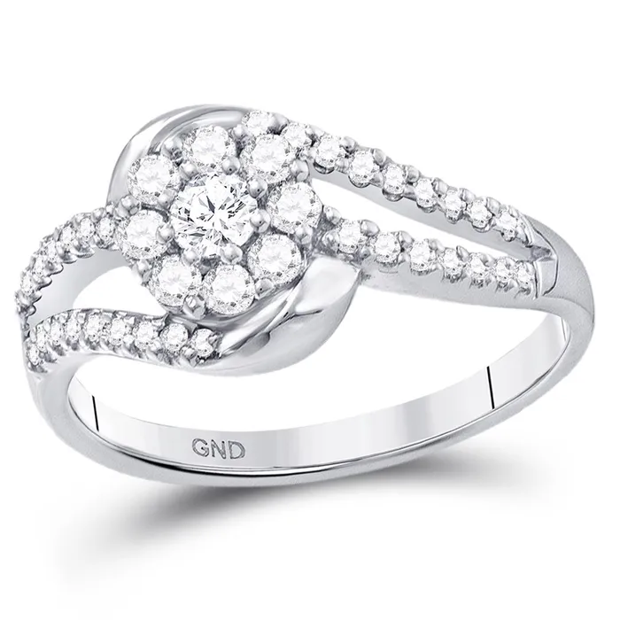 12CTW Diamond FLOWER RING gndatlanta Rings
