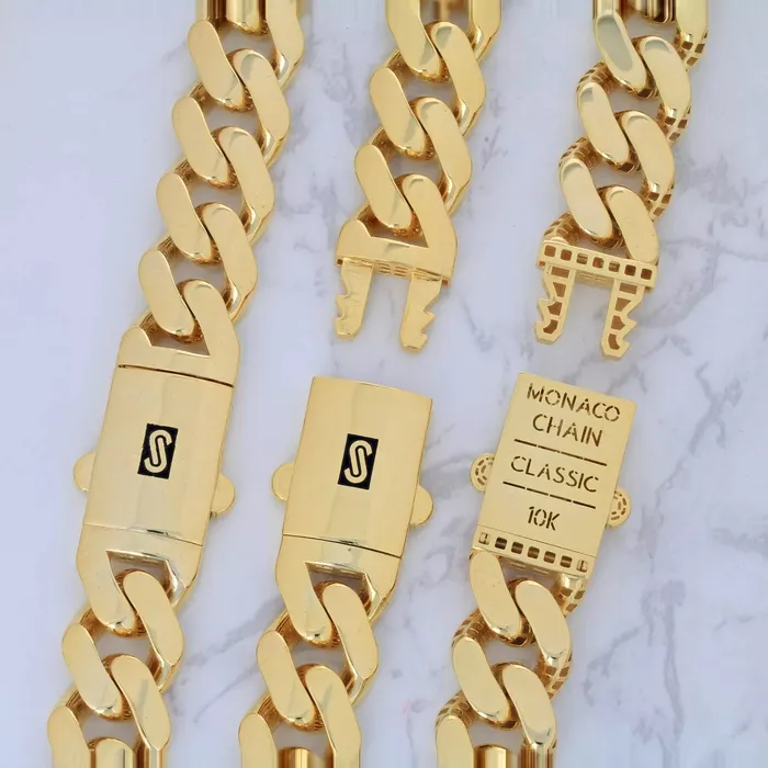 14K Yellow Gold Miami Cuban 15mm Royal Monaco Curb Link Chain Necklace 20 30 Goldiacom Necklaces
