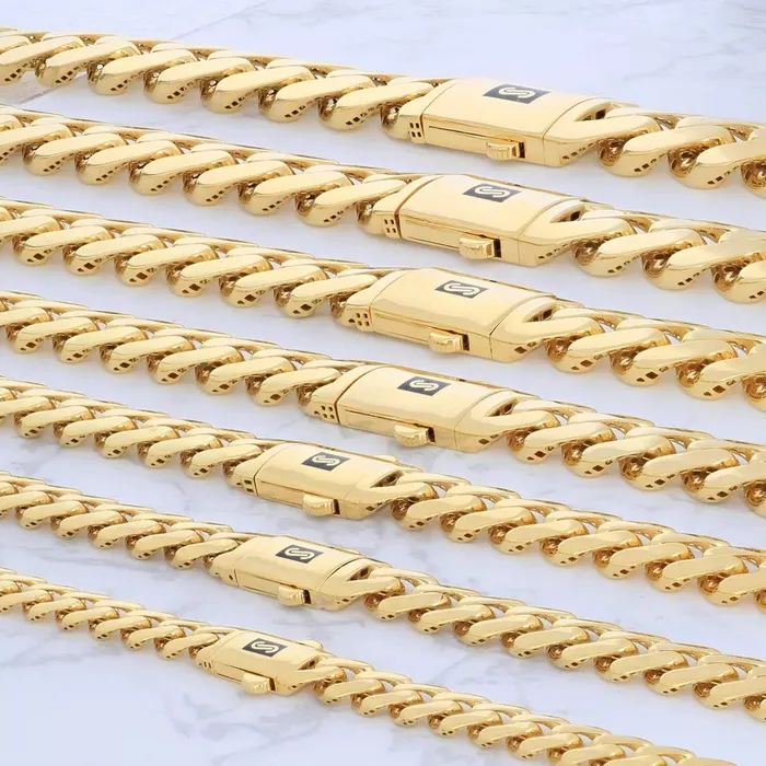 14K Yellow Gold Miami Cuban 15mm Royal Monaco Curb Link Chain Necklace 20 30 Goldiacom Necklaces