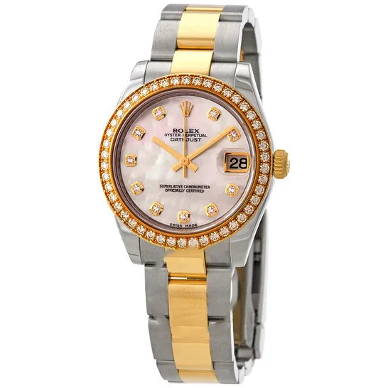 Bracelets JMS always Original Rolex Datejust Lady 31 Mother of Pearl Dial Stainless Steel and 18K Yellow Gold Oyster Bracelet Automatic Watch 178383MDO Bracelets JMS always Original Rolex Datejust Lady 31 Mother of Pearl Dial Stainless Steel and 18K Yellow Gold Oyster Bracelet Automatic Watch 178383MDO