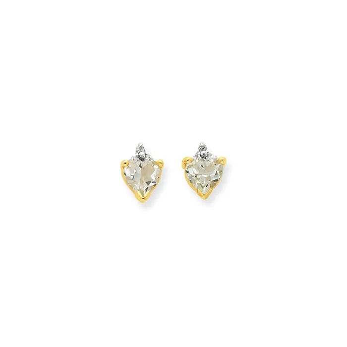 Earrings Goldia 14k Yellow Gold u0026 Rhod GQ u0026 Dia Earrings
