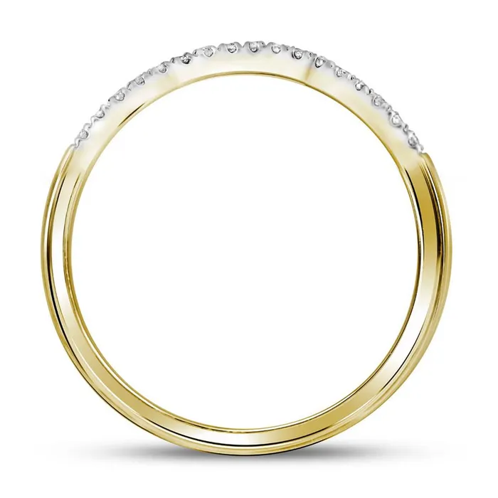 gndatlanta Rings 10k Yellow Gold Round Diamond Bridal Wedding Ring Set 14 Cttw