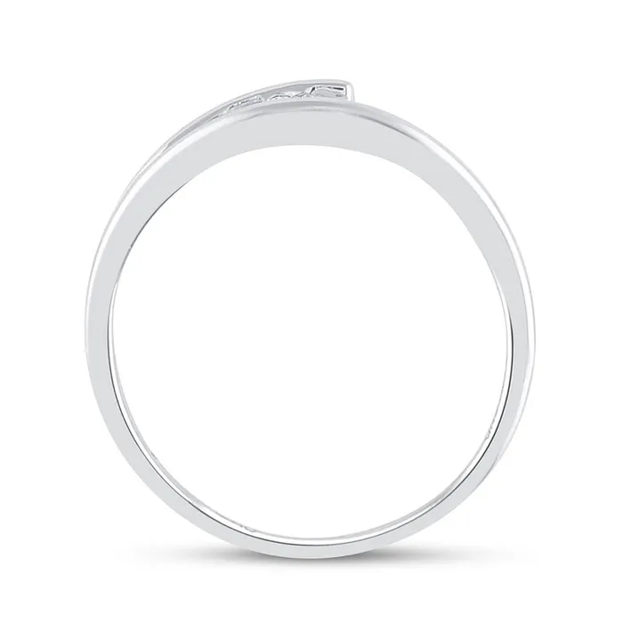 gndatlanta Rings 14k White Gold Round Diamond Solitaire Promise Ring 110 Cttw