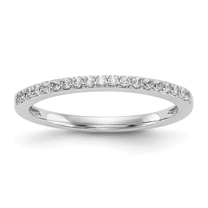 Goldia 019ct CZ Solid Real 14k White Gold Wedding Wedding Band Ring Rings Goldia 019ct CZ Solid Real 14k White Gold Wedding Wedding Band Ring Rings