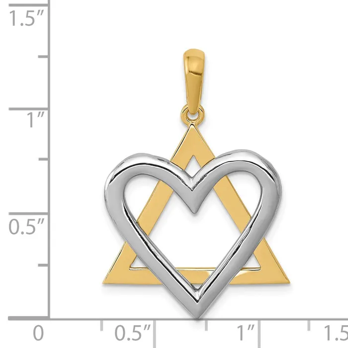 Goldia 14k Twotone Gold Pendant Rings