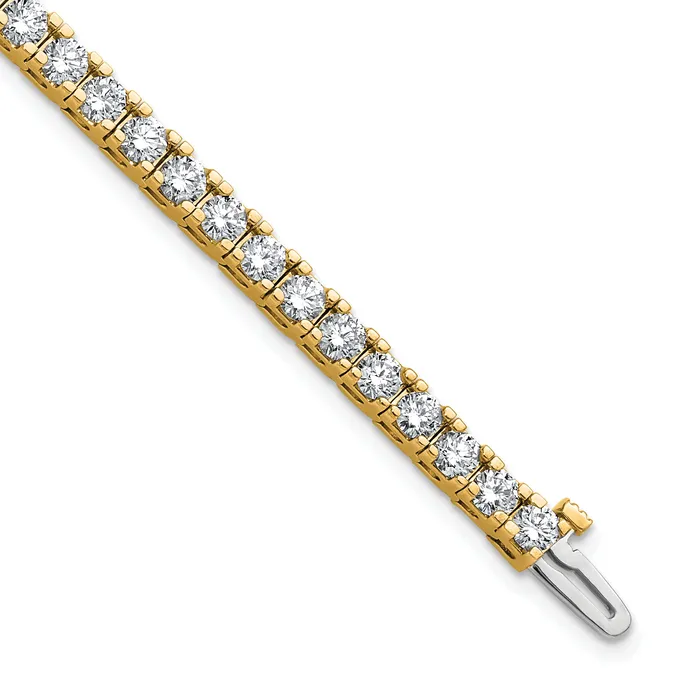Goldia 14k Yellow Gold 5 78 Ct Lab Grown Diamond VSSI G Round Tennis Bracelet Bracelets Goldia 14k Yellow Gold 5 78 Ct Lab Grown Diamond VSSI G Round Tennis Bracelet Bracelets