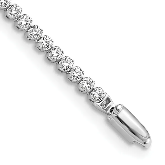 Goldia Bracelets 14k White Gold 2 18 Ct Lab Grown Diamond VSSI G Round Tennis Bracelet Goldia Bracelets 14k White Gold 2 18 Ct Lab Grown Diamond VSSI G Round Tennis Bracelet