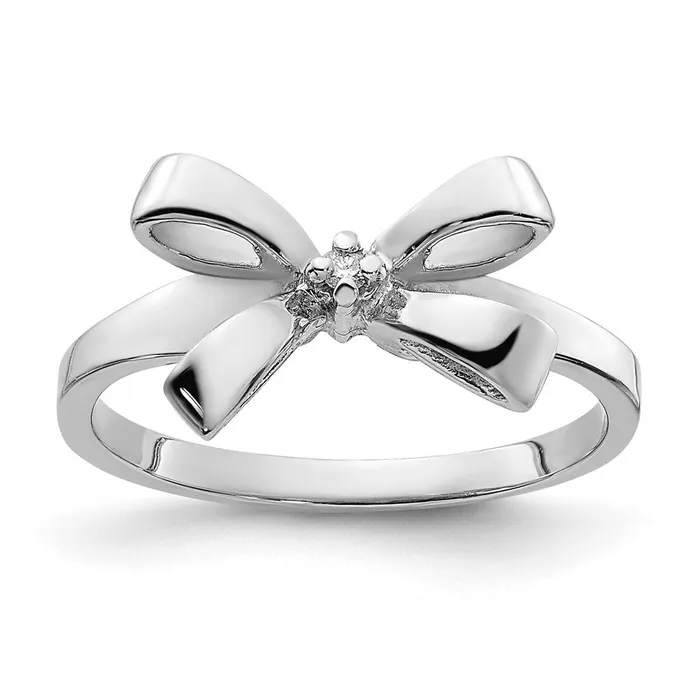 Goldiacom Rings 14k White Gold AAA Real Diamond ring