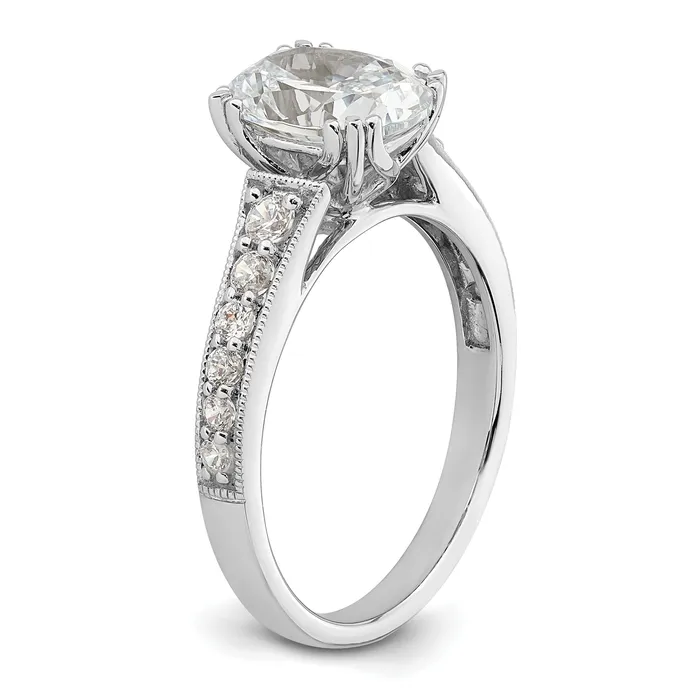 Goldia Rings 150ct CZ Solid Real 14k White Polish 1 12ct Oval Engagement Dia Ring