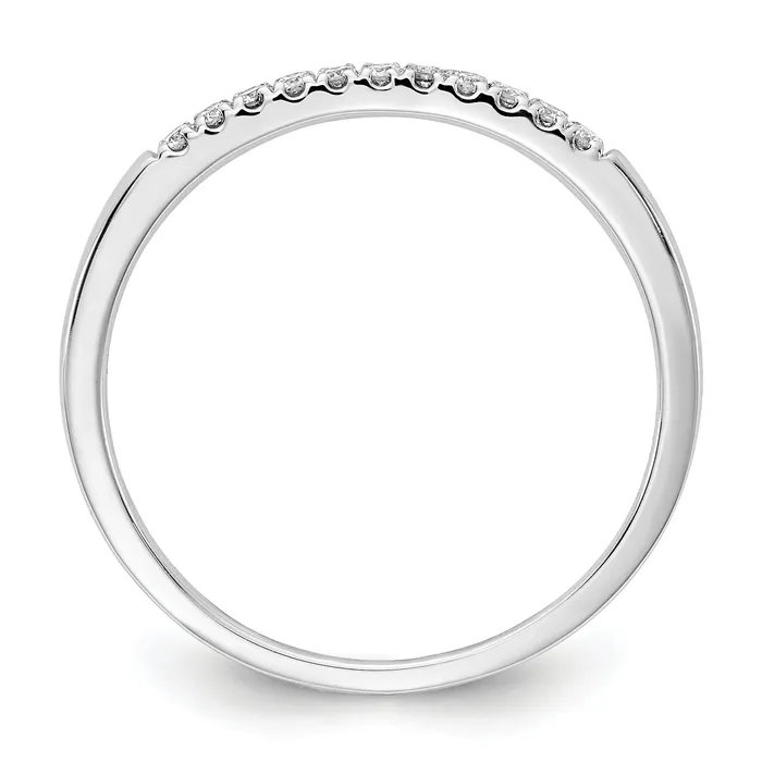 Goldia Rings 14k White Gold 110 Ct Lab Grown Diamond VSSI G Wedding Band Ring