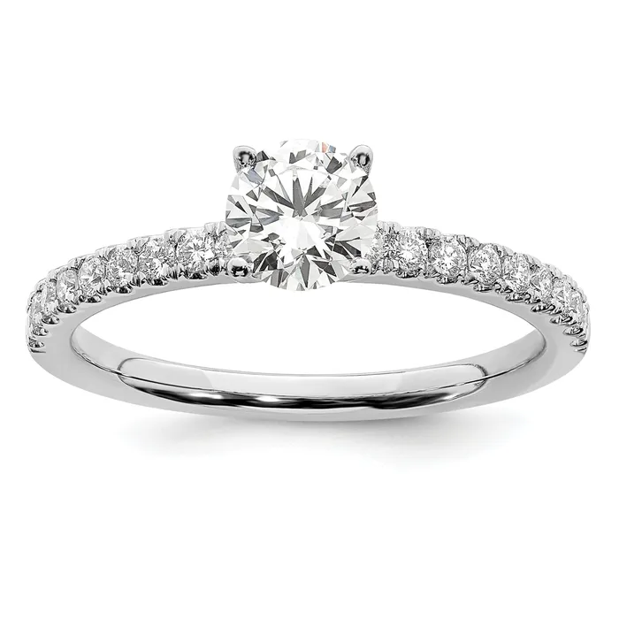 Goldia Rings 14k White Gold 34 Ct Lab Grown Diamond VSSI G Round Engagement Ring Goldia Rings 14k White Gold 34 Ct Lab Grown Diamond VSSI G Round Engagement Ring