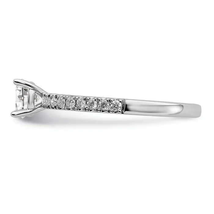 Goldia Rings 14k White Gold 34 Ct Lab Grown Diamond VSSI G Round Engagement Ring
