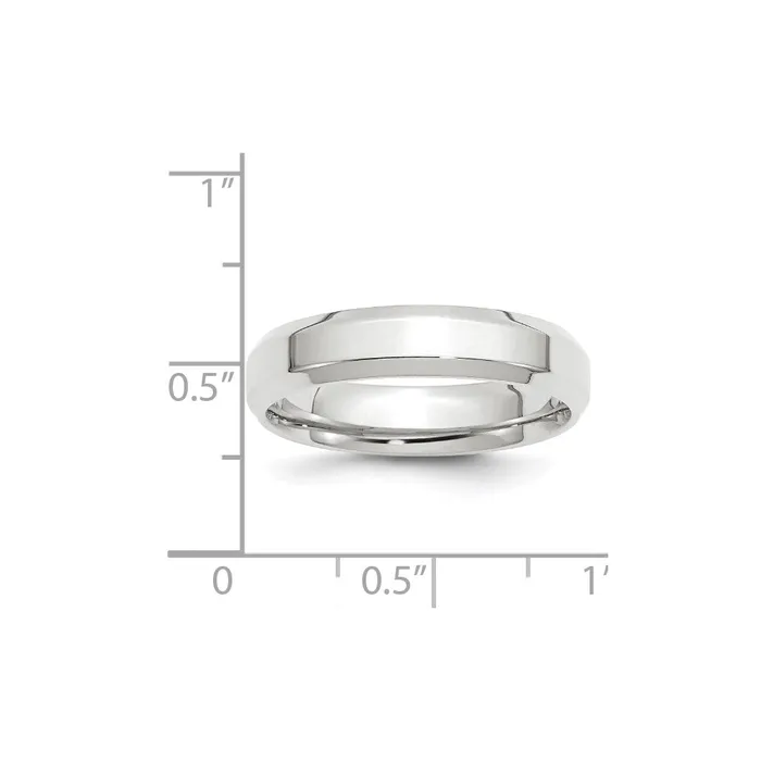 Goldia Rings Solid 10K White Gold 5mm Bevel Edge Comfort Fit MensWomens Wedding Band Ring Size 85 Goldia Rings Solid 10K White Gold 5mm Bevel Edge Comfort Fit MensWomens Wedding Band Ring Size 85