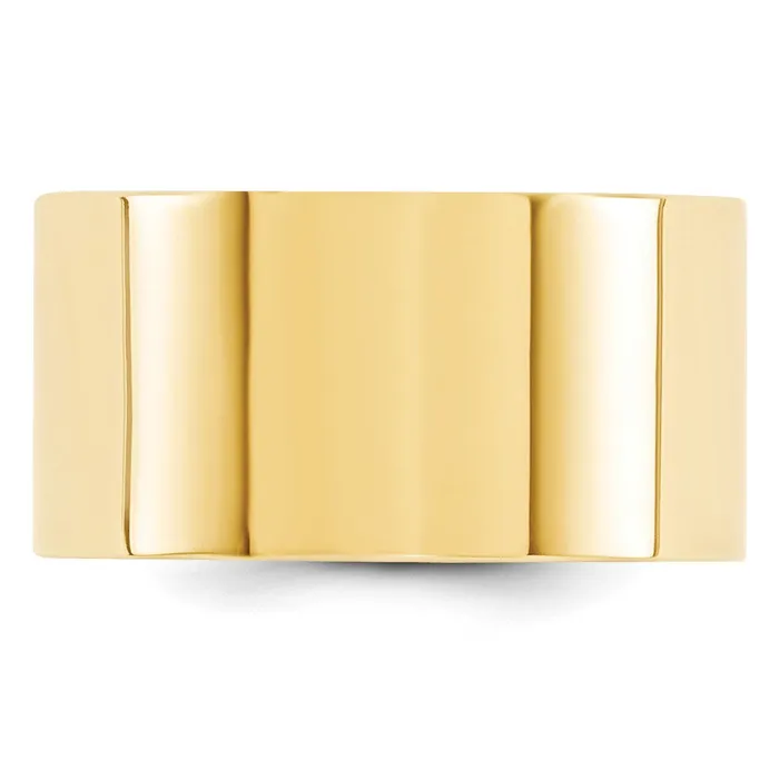 Goldia Rings Solid 10K Yellow Gold 12mm Standard Flat Comfort Fit MensWomens Wedding Band Ring Size 11 Goldia Rings Solid 10K Yellow Gold 12mm Standard Flat Comfort Fit MensWomens Wedding Band Ring Size 11