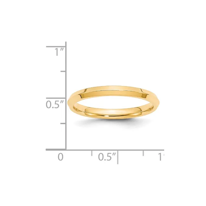 Goldia Rings Solid 10K Yellow Gold 25mm Knife Edge Comfort Fit MensWomens Wedding Band Ring Size 115 Goldia Rings Solid 10K Yellow Gold 25mm Knife Edge Comfort Fit MensWomens Wedding Band Ring Size 115