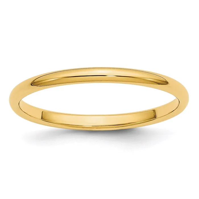 Goldia Rings Solid 10K Yellow Gold 2mm Half Round MensWomens Wedding Band Ring Size 9 Goldia Rings Solid 10K Yellow Gold 2mm Half Round MensWomens Wedding Band Ring Size 9