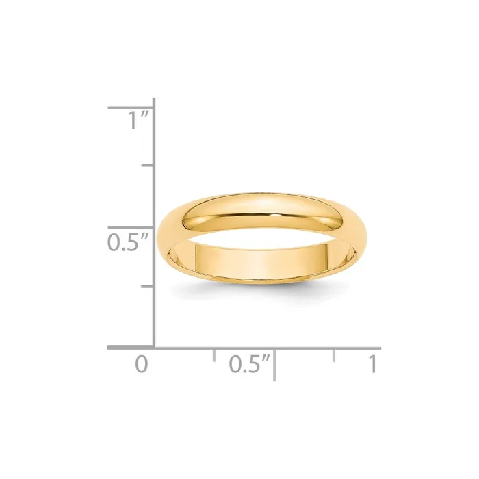 Goldia Rings Solid 10K Yellow Gold 4mm HalfRound Wedding MensWomens Wedding Band Ring Size 8 Goldia Rings Solid 10K Yellow Gold 4mm HalfRound Wedding MensWomens Wedding Band Ring Size 8