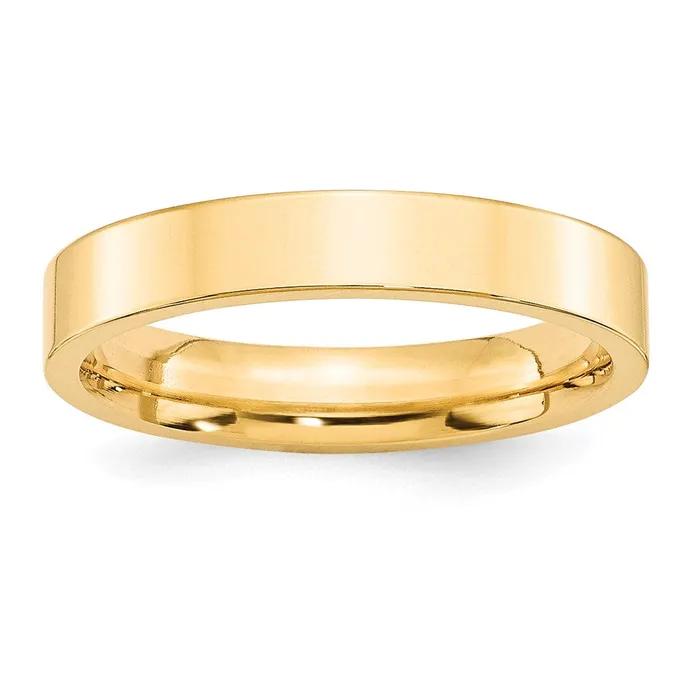 Goldia Rings Solid 10K Yellow Gold 4mm Standard Flat Comfort Fit MensWomens Wedding Band Ring Size 7 Goldia Rings Solid 10K Yellow Gold 4mm Standard Flat Comfort Fit MensWomens Wedding Band Ring Size 7