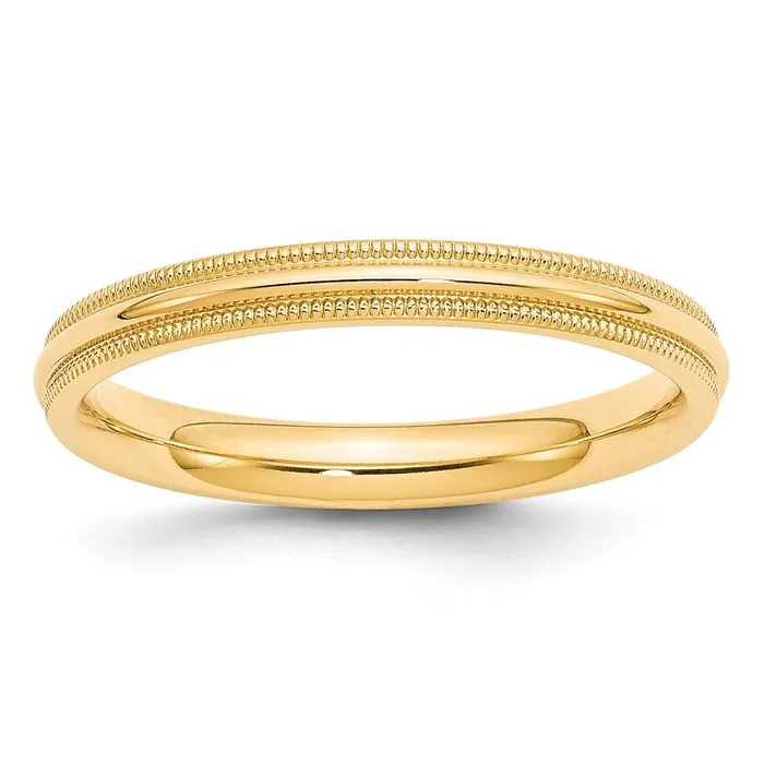 Goldia Rings Solid 14K Yellow Gold 3mm Milgrain Comfort Fit MensWomens Wedding Band Ring Size 14 Goldia Rings Solid 14K Yellow Gold 3mm Milgrain Comfort Fit MensWomens Wedding Band Ring Size 14