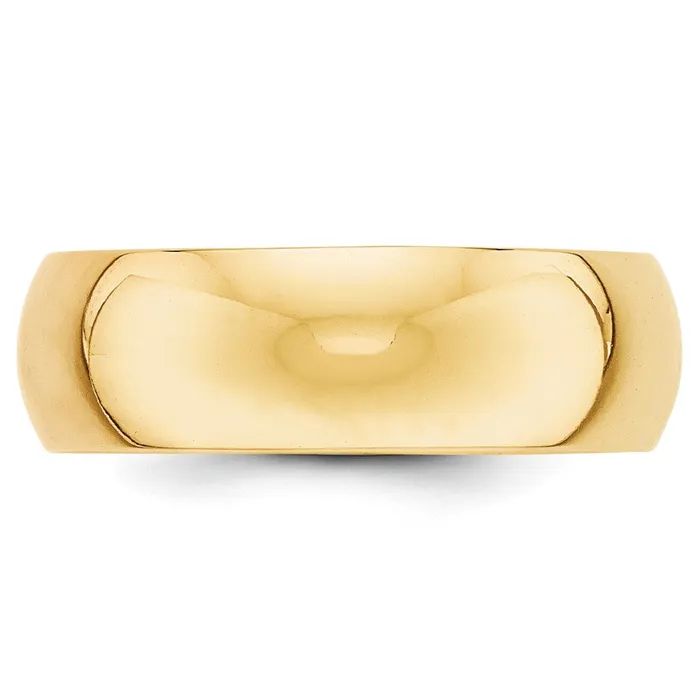 Goldia Rings Solid 14K Yellow Gold 7mm HalfRound Wedding MensWomens Wedding Band Ring Size 95 Goldia Rings Solid 14K Yellow Gold 7mm HalfRound Wedding MensWomens Wedding Band Ring Size 95