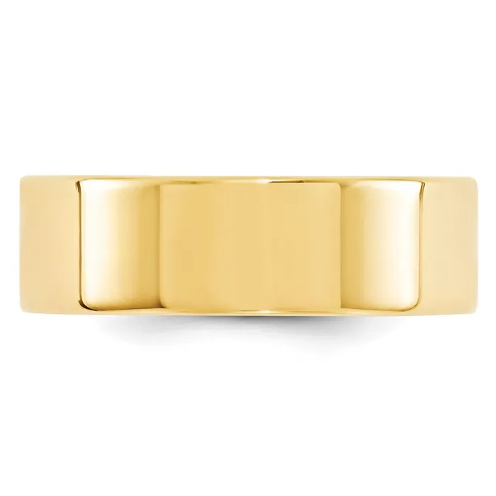 Goldia Rings Solid 14K Yellow Gold 7mm Standard Flat Comfort Fit MensWomens Wedding Band Ring Size 85 Goldia Rings Solid 14K Yellow Gold 7mm Standard Flat Comfort Fit MensWomens Wedding Band Ring Size 85