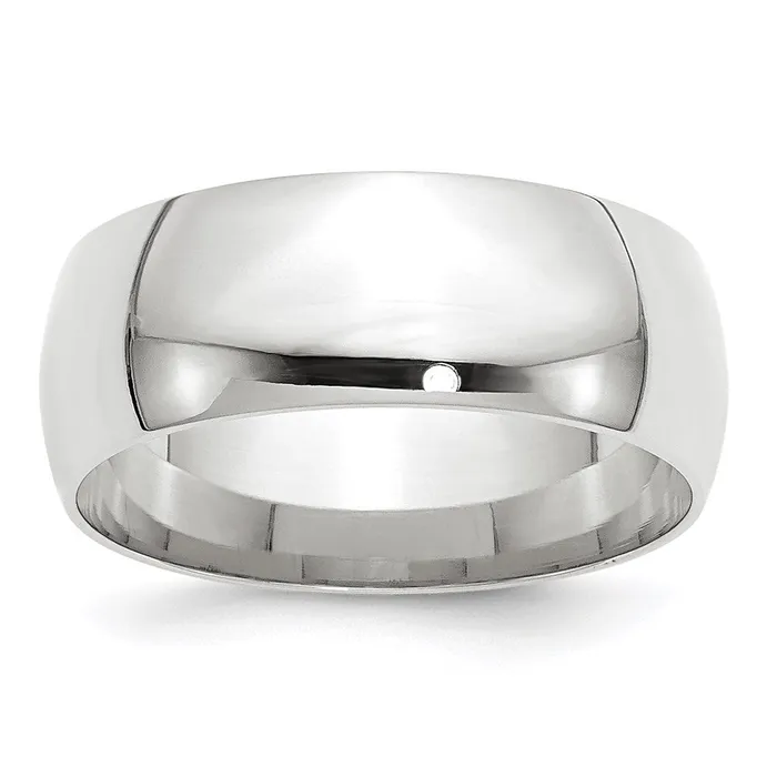 Goldia Rings Solid 18K White Gold 8mm Light Weight Comfort Fit MensWomens Wedding Band Ring Size 12 Goldia Rings Solid 18K White Gold 8mm Light Weight Comfort Fit MensWomens Wedding Band Ring Size 12
