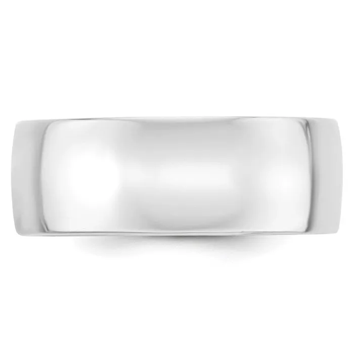 Goldia Rings Solid 18K White Gold 8mm Light Weight Comfort Fit MensWomens Wedding Band Ring Size 12 Goldia Rings Solid 18K White Gold 8mm Light Weight Comfort Fit MensWomens Wedding Band Ring Size 12