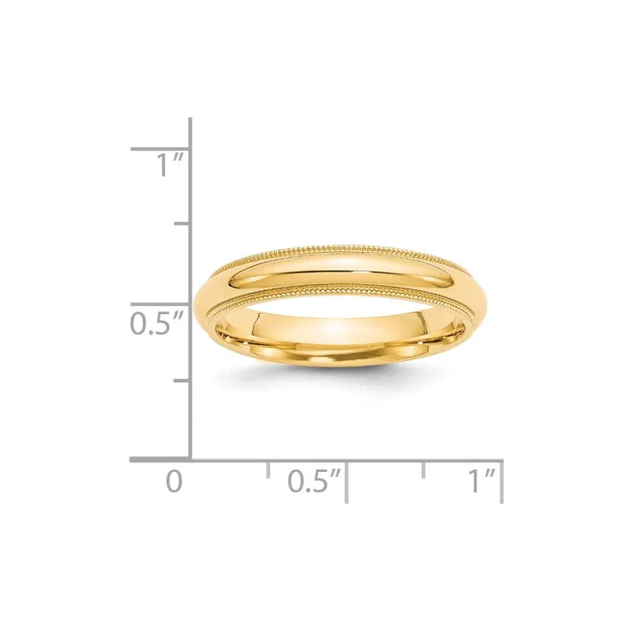 Goldia Rings Solid 18K Yellow Gold 4mm Milgrain Comfort Wedding MensWomens Wedding Band Ring Size 11 Goldia Rings Solid 18K Yellow Gold 4mm Milgrain Comfort Wedding MensWomens Wedding Band Ring Size 11