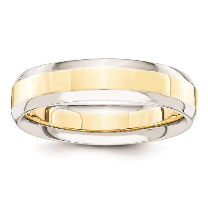Goldia Rings Solid 18K Yellow Gold TwoTone 5mm Domed Size 8 Wedding MensWomens Wedding Band Ring Goldia Rings Solid 18K Yellow Gold TwoTone 5mm Domed Size 8 Wedding MensWomens Wedding Band Ring