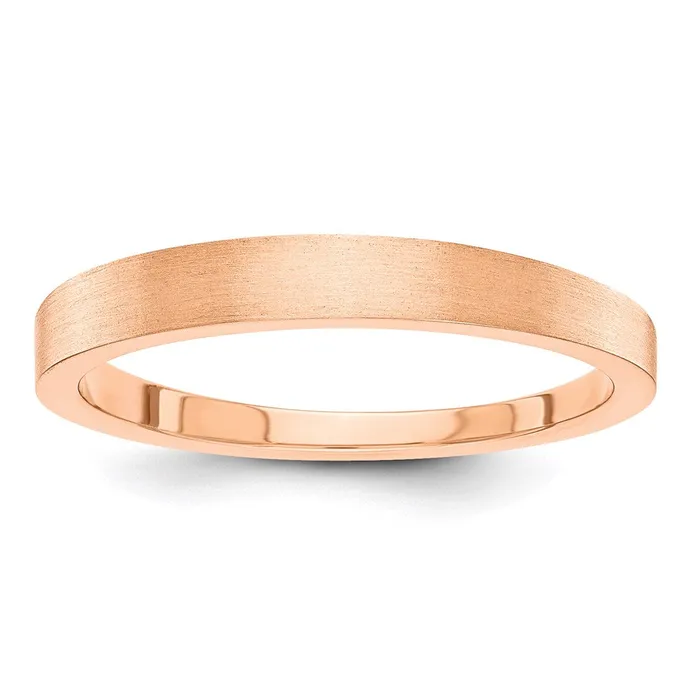 Goldia Solid 10K Rose Gold 3mm Satin Tapered MensWomens Wedding Band Ring Size 8 Rings Goldia Solid 10K Rose Gold 3mm Satin Tapered MensWomens Wedding Band Ring Size 8 Rings
