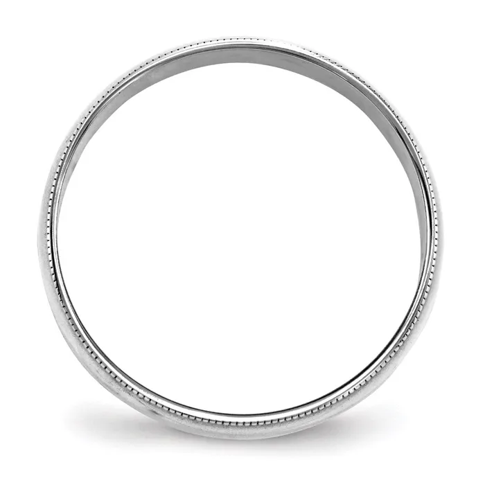 Goldia Solid 10K White Gold 6mm Light Weight Milgrain Half Round MensWomens Wedding Band Ring Size 45 Rings Goldia Solid 10K White Gold 6mm Light Weight Milgrain Half Round MensWomens Wedding Band Ring Size 45 Rings