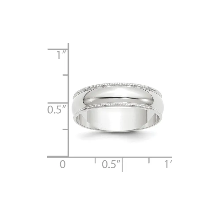 Goldia Solid 10K White Gold 6mm Light Weight Milgrain Half Round MensWomens Wedding Band Ring Size 45 Rings Goldia Solid 10K White Gold 6mm Light Weight Milgrain Half Round MensWomens Wedding Band Ring Size 45 Rings